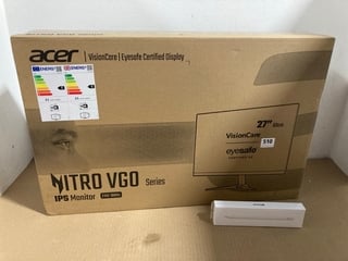 ACER NITRO VGO SERIES IPS 27 INCH LCD MONITOR MODEL: VG270 TO INCLUDE APPLE PENCIL: LOCATION - B2