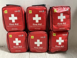 6 X PUBLIC ACCESS TRAUMA ( PACT ) FIRST AID KITS: LOCATION - WA1