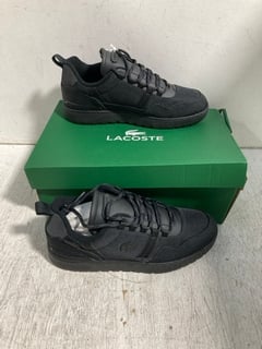 LACOSTE MENS T-CLIP WINTER TRAINERS IN BLACK - SIZE UK 9 - RRP £125: LOCATION - B6