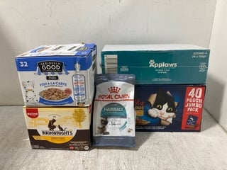 5 X ASSORTED PET ITEMS TO INCLUDE BOX OF WAINWRIGHTS VARIETY PACK WET DOG FOOD IN VARIOUS FLAVOURS - BBE: 17.11.2026: LOCATION - B9