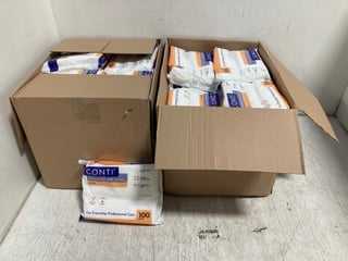 2 X BOXES OF CONTI 100 PACK LITE CLEANSING DRY WIPES: LOCATION - B10