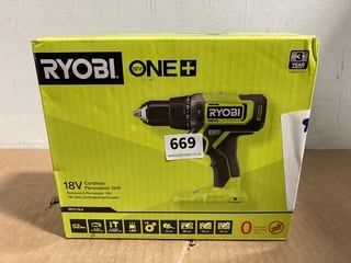 RYOBI ONE+ 18V CORDLESS PERCUSSION DRILL: LOCATION - B12