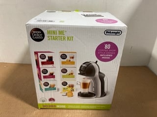 NESCAFE DOLCE GUSTO MINI ME STARTER KIT COFFEE MACHINE IN GREY/BLACK: LOCATION - B12