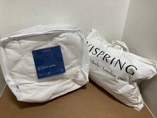 SOAK & SLEEP LUXURIOUS 80% GOOSE DOWN 13.5 TOG SUPERKING DUVET TO ALSO INCLUDE VISPRING DUCK FEATHER & DOWN PILLOW - COMBINED RRP £439: LOCATION - B13