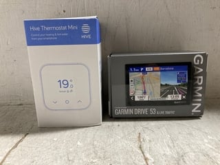 HIVE THERMOSTAT MINI TO INCLUDE GARMIN DRIVE 53 SATNAV: LOCATION - WA2