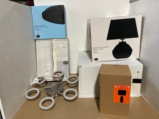 6 X ASSORTED JOHN LEWIS & PARTNERS LIGHTING TO INCLUDE KARA 2 LIGHT BATHROOM FLUSH LIGHT: LOCATION - C17