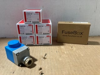 6 X DANFOSS 018F6730 SOLENOID COILS TO ALSO INCLUDE FUSEBOX RCBO 10KA RTA 102030B FUSE BOX: LOCATION - C14