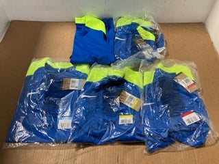 5 X NIKE MENS MAGLIA DA ALLENAMENTO DRI-FIT STRIKE 24 SWEATSHIRTS IN ROYAL BLUE/NEON YELLOW/BLACK IN VARIOUS SIZES: LOCATION - C14