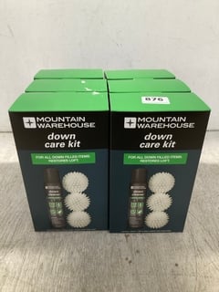 6 X BOXES OF MOUNTAIN WAREHOUSE DOWN CARE KIT FOR ALL DOWN FILLED ITEMS: LOCATION - C12