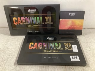 2 X BPERFECT X STACEY MARIE CARNIVAL XL PRO REMASTERED MAKEUP PALETTE TPO ALSO INCLUDE BPERFECT COSMETICS GOLDEN HOUR DUSK EDITION FACE & EYE PALETTE - COMBINED RRP £112: LOCATION - C11