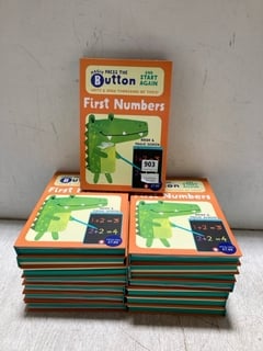 QTY OF MAGIC PRESS THE BUTTON FIRST NUMBERS CHILDRENS EDUCATIONAL BOOKS: LOCATION - C10