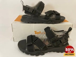 TIMBERLAND MEN'S GARRISON TRAIL WEB SANDALS IN BLACKOUT WEBBING - UK 8.5 - RRP £90: LOCATION - LUX