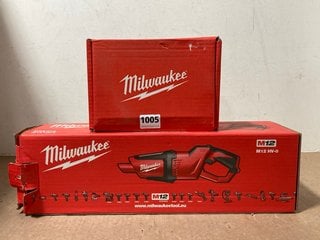 MILWAUKEE M12HV-0 12V CORDLESS SUB COMPACT STICK VACUUM TO INCLUDE MILWAUKEE C12C CHARGER: LOCATION - A1