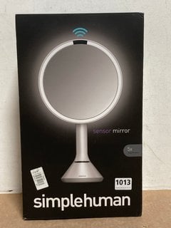 SIMPLEHUMAN CORDLESS/RECHARGEABLE SENSOR MIRROR IN WHITE - RRP:£200: LOCATION - A1