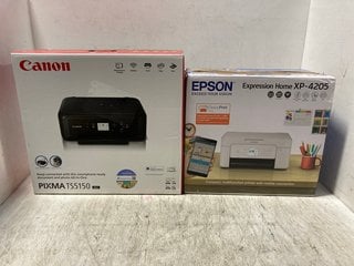 EPSON EXPRESSION HOME XP-4205 PRINTER IN WHITE TO INCLUDE CANON PIXMA TS5150 WIRELESS PRINTER IN BLACK: LOCATION - BR2