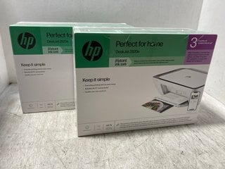 2 X HP DESKJET 2820E WIRELESS PRINTERS IN WHITE: LOCATION - BR2