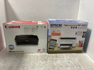 EPSON EXPRESSION HOME XP-4205 PRINTER IN WHITE TO INCLUDE CANON PIXMA MG2550S WIRELESS PRINTER IN BLACK: LOCATION - BR2