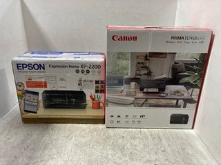 EPSON EXPRESSION HOME XP-2200 PRINTER IN BLACK TO INCLUDE CANON PIXMA TS7450I IN BLACK: LOCATION - BR2