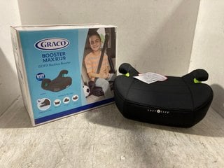 GRACO BOOSTER MAX R129 ISOFIX BACKLESS BOOSTER SEAT TO INCLUDE COZY N SAFE BOOSTER SEAT IN BLACK: LOCATION - BR7