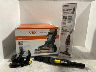 3 X ASSORTED HOUSEHOLD APPLIANCES TO INCLUDE SHARK HANDHELD VACUUM - MODEL: WV270UKSB - RRP:£180: LOCATION - BR7