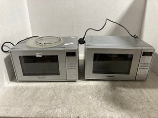 2 X PANASONIC SILVER MICROWAVE - MODEL: NN-E28JMM: LOCATION - BR8