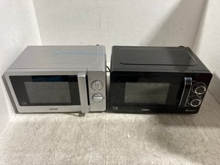 STATUS 800W SILVER MICROWAVE TO INCLUDE TOWER 20L BLACK 800W MICROWAVE: LOCATION - BR8