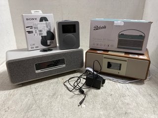 QTY OF ASSORTED TECH ITEMS TO INCLUDE ROBERTS RAMBLER BT STEREO: LOCATION - AR4