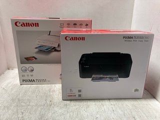 CANON PIXMA TS5151 WIRELESS PRINTER IN WHITE TO INCLUDE CANON PIXMA TS3550I WIRELESS PRINTER IN BLACK: LOCATION - AR6