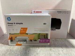 HP DESKJET 2720E WIRELESS PRINTER IN WHITE TO INCLUDE CANON PIXMA TS3550I WIRELESS PRINTER IN BLACK: LOCATION - AR7