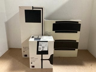 4X ASSORTED JOHN LEWIS & PARTNERS LIGHTING ITEMS TO INCLUDE JOHN LEWIS & PARTNERS ISABEL PULL CORD SWITCH WALL LIGHT: LOCATION - AR8