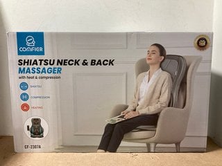 COMFIER SHIATSU NECK & BACK MASSAGER WITH HEAT & COMPRESSION: LOCATION - AR12