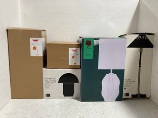 5 X ASSORTED JOHN LEWIS & PARTNERS LIGHTING ITEMS TO INCLUDE JOHN LEWIS & PARTNERS X COLLAGERIE FACETED VINE TABLE LAMP: LOCATION - AR13