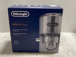 DELONGHI DEDICA STYLE ESPRESSO AND CAPPUCCINO COFFEE MAKER IN BLACK - RRP:£180: LOCATION - BR19