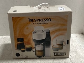 DELONGHI NESPRESSO VERTUO LATTISSIMA COFFEE MACHINE IN BLACK - RRP:£309: LOCATION - BR19