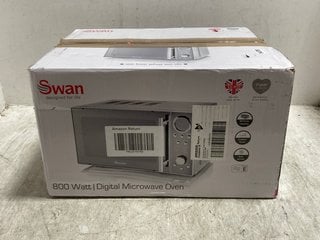 SWAN 800W DIGITAL MICROWAVE OVEN IN SILVER - SM308OLN: LOCATION - BR19