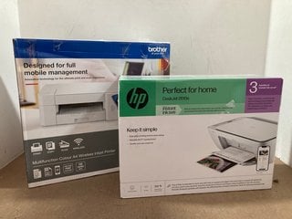 BROTHER MULTIFUNCTION COLOUR A4 WIRELESS PRINTER IN WHITE TO INCLUDE HP DESKJET 2810E WIRELESS PRINTER IN WHITE: LOCATION - BR22