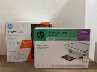 HP ENVY 6430E WIRELESS PRINTER IN WHITE TO INCLUDE HP DESKJET PRO 2810E WIRELESS PRINTER IN WHITE: LOCATION - BR22