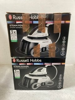 2 X RUSSELL HOBBS STEAM POWER STEAM GENERATOR IN WHITE: LOCATION - BR23