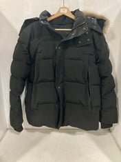 CANADA GOOSE BLACK PUFFER COAT WITH FUR HOOD - SIZE XS - RRP £995