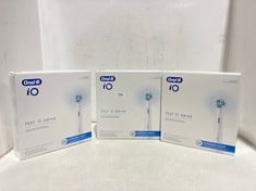 3 X ORAL B IQ TEST AND DRIVE KITS