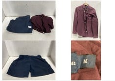 2 X ASSORTED ADULTS RALPH LAUREN CLOTHES TO INCLUDE CUSTOM FIT SHIRT IN BURGHANDY SIZE M