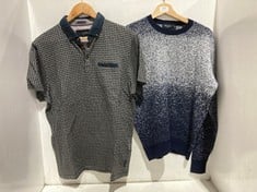 2 X ASSORTED ADULTS CLOTHES TO INCLUDE PAUL SMITH JUMPER IN BLUE/GREY SIZE L