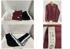 3 X ASSORTED ADULTS CLOTHES TO INCLUDE ADIDAS ADIBREAK TACKSUIT BOTTOMS IN BLK/WHT SIZE 6