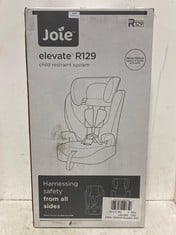 JOIE ELEVATE CHILD RESTRAINT SYSTEM IN THUNDER - APPROX 15 MONTHS - 12 YEARS - MODEL NO. R129 - RRP £80