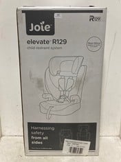 JOIE ELEVATE CHILD RESTRAINT SYSTEM IN THUNDER - APPROX 15 MONTHS - 12 YEARS - MODEL NO. R129 - RRP £80