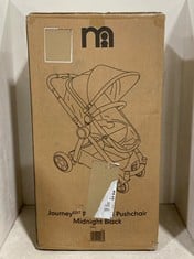 MOTHERCARE JOURNEY EDIT PRAM AND PUSHCHAIR IN MIDNIGHT BLACK - MODEL NO. UA123- RRP £150