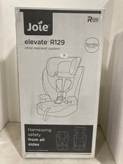 JOIE ELEVATE R129 CHILD RESTRAINT SYSTEM CAR SEAT IN COLOUR SHADE - MODEL NO. C2216AASHA00 - RRP £80