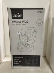 JOIE ELEVATE R129 CHILD RESTRAINT SYSTEM CAR SEAT IN COLOUR SHADE - MODEL NO. C2216AASHA00 - RRP £80