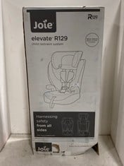 JOIE ELEVATE R129 CHILD RESTRAINT SYSTEM CAR SEAT IN COLOUR SHADE - MODEL NO. C2216AASHA00 - RRP £80