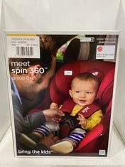 JOIE SPIN 360 0+/1 CAR SEAT IN EMBER - MODEL NO. 8438781 - RRP £150